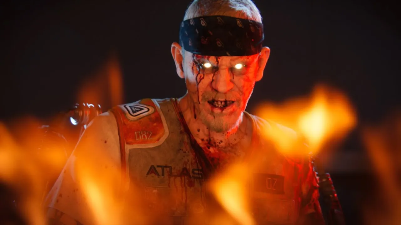 Still from “Official Call of Duty®: Advanced Warfare - Exo Zombies Descent Trailer”
